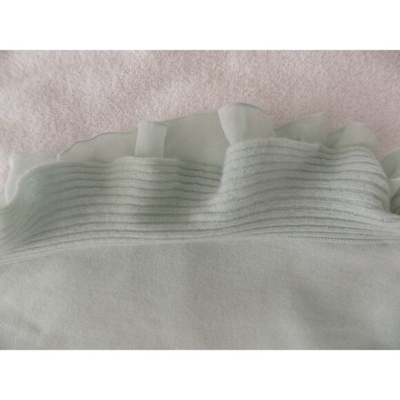 Magaschoni cashmere shawl wrap with rosettes 80 x 25 - Picture 9 of 9